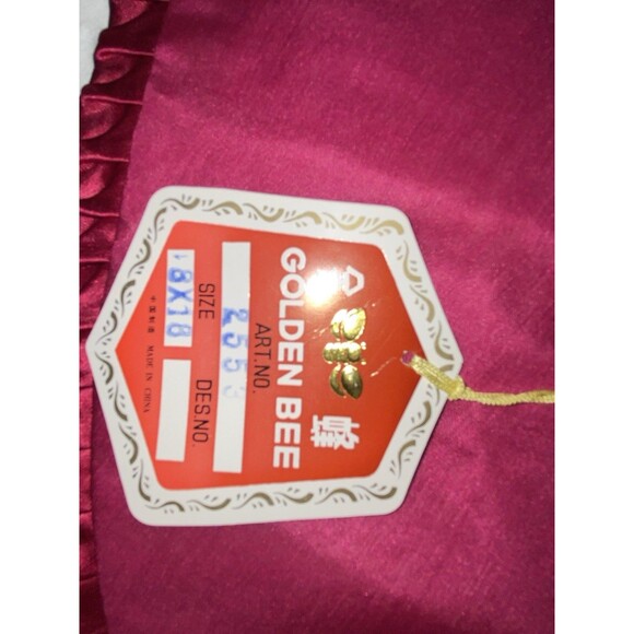 vintage round embroidered satin pillowcases - Picture 9 of 13